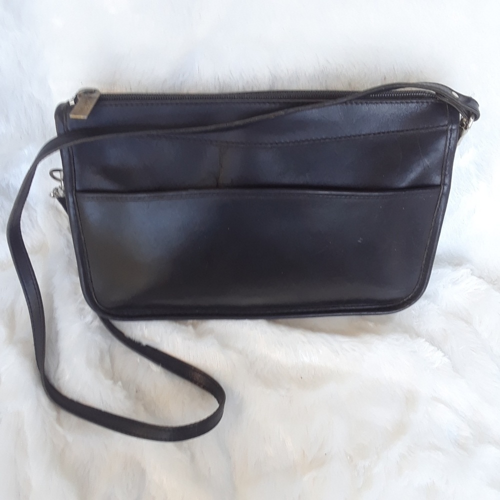 Michael Green vintage leather crossbody bag